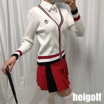 레드라인 가디건 여성 니트 골프웨어 연습복 필드룩 라운딩 봄 가을 겨울 패션