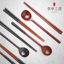 [이신공방] 국산 이신달수저 1인세트 (케이스포함) / 고급옻칠 나무 수저세트, 이신달수저 본