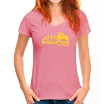 새로운 파머 진화 남성 티셔츠 여름 농업 트랙터 펜트 클로스 기계 반팔 패션 인쇄, 10 WoMen Deep pink_03 S