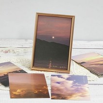 감성 컬러 엽서 모음 일몰, 단품