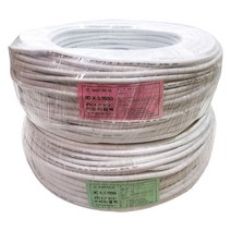 VCTF 2C/3C 0.75SQ 백색 1M 단위 판매 전선 케이블 단선 전기 국산 IV SV CV VCTFK 장원형 충진형 HIV, VCTF 2C 0.75SQ 백색 1M