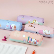 아이비스 숑숑비숑 봉제필통 1p 랜덤 캐릭터 중고생 필기구 강아지 대용량 펜파우치