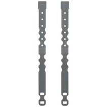 조끼 배낭 기어 홀더에 대 한 2 조각 재단사 악의 클립 스트랩 버클, 회색, 2.5cmx0.7cmx31cm, 나일론
