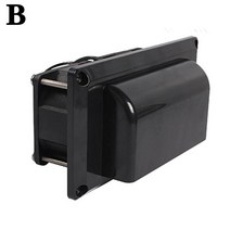 캐러밴 액세서리 12V 레인지 후드 배기 팬 흑백 환기 오일 흡입 주방 모터홈, [01] Black, 01 Black