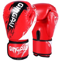 프로복싱 복싱백글러브 빵글러브 14온스 샌드백글러브 백글러브 ufc장갑 10온스 mma글러브 여성 격투기글러브, 6oz, 성인 그래피티 주먹 커버 레드