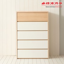 라자가구 위드 몰데 830 5단 서랍장, 아카시아그레이