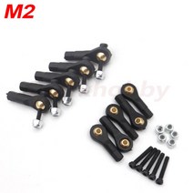 스탠다드메카닉 중장비 부품 10 set m2 m3 나일론 금속 볼 헤드 너클 링키지 및 잠금 너트 hexagon socket head screw for rc model DIY, 10set m2