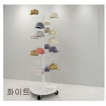(즐)구르몰 모자걸이 모자진열 행거 거치대 다용도 걸이, 화이트