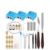 킹룬 KINGROON-3D 프린터 청소 도구 CR10 MK8 E3D 노즐 바늘 키트 제거 깨끗한 3D 부품 Ender3, MK8 Kit
