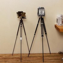 빈티지샵 쇼윈도 장식진열 구식 포토샵 플로어 산업 모형 설치 장식소품, 08 삼각대 캠B