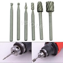 6PCS HSS 라우팅 라우터 그라인딩 비트 BITS BURR BOSCH MINI NEW를위한 로타리 도구