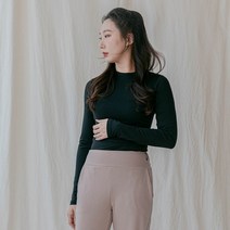 [행복한백화점][모어아웃]요가복-마시멜로 웨밍 라운드넥 티