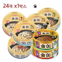아이시아 금관 오리지널 캔 고양이 간식, 24개, 15세이상 가다랑어