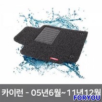 ForU594 차량 발매트 자동차 바닥 카매트 코일 매트 카이런 자동차깔판 차박용매트, 레드