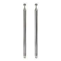 BINGFU 7 세그먼트 신축식 74 cm AM FM 안테나 휴대용 라디오 안테나 교환용(2 팩) 실내 휴대용 라디오에 대응 홈 스테레오 리시버 AV 오디오 Vedio 홈 시어터 리시버 TV 튜너