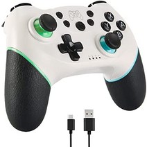 (2주배송) 엔비디아 안드로이드 티비 프로 Sefitopher 무선 스위치 컨트롤러 Nintendo Switch와 호환되는 Pro PC 지원 자이로 축 센서 이중 진동 터보 기능, [05] 하얀색