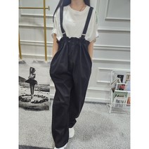 스트링 데님 오버롤