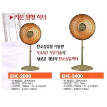 EHC-2000 카본 히터 스텐드형 원형난로 신지남 선풍기형난로