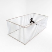 독톡 강아지 울타리 애견 펜스 ABS 높이 600mm 12PCS, 블랙, 화이트
