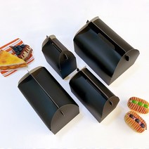 선물상자 화이트 브라운 블랙 크라프트 상자 쿠키 마카롱 케이크 타올 돌떡포장상자 답례품 손잡이상자 선물포장박스, 블랙 선물상자(특대)