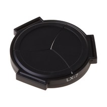 Panasonic Lumix LX-7 카메라 용 자동 자체 재직 오픈 닫기 렌즈 캡 덮개, 검은색