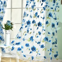 가림막파티션 공간분리 셀프 가벽 칸막이 섬세한 꽃 창 얇은 명주 그물 커튼 쉬어 드레이프 분배기 보일 거, 01 3