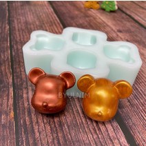 베어브릭 2종 얼굴 수제몰드 4구 석고방향제 만들기 DIY 재료