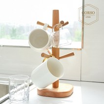 원목 컵 걸이 컵 홀더 컵 건조대 머그컵 커피잔 물컵, 단품, 단품