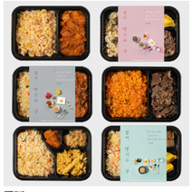 도시락정기배송 광주 배달 점심도시락 메뉴 저탄고지 도시락, 밥이땡기는날도시락_6종_6팩