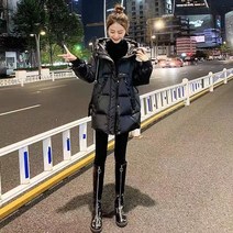 목도리증정 유광패딩 점퍼 힙합 스트릿 미디 빅포켓 루즈핏 나만봐 경량 패딩