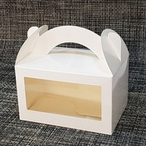 선물상자 쿠키상자 마카롱 머핀 포장상자, 56. 창문형 선물상자(화이트) 중, 1개