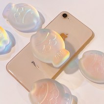 붕어빵 모양 핸드폰 거치대 그립톡 아크릴 에폭시