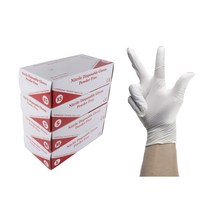 하가소모 9인치 니트릴장갑 흰색 WHITE 미디움(M), 중(M), 100매, 1개