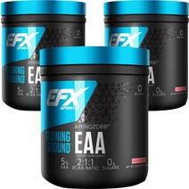 올아메리칸이에프엑스 트레이닝 그라운드 아미노조브 EAA 조지아 피치 무설탕, 213g, 3개