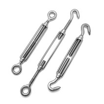 후크 스텐 턴버클 서스 와이어 로프 장력 부속 덤버클 단바클 담바클, 호환 스텐턴버클M12 한쪽씩 원형&후크