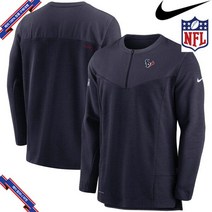 [미국정품] 607403 나이키 NFL팀 후드 맨투맨 집업 Houston Texans Nike Sideline Half-Zip UV Performance Jacket - Navy