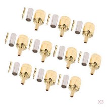 GHSHOP RG316 LMR100 RG174 RF 용 30 피스 커넥터 SMA 수 플러그 핀 크림프, 설명, 설명, 쇼