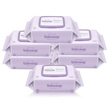 베베숲 프리미어 유아물티슈 캡형, 6팩, 70매