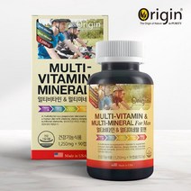 오리진 멀티비타민 앤 미네랄 포맨, 90정, 112.5g, 1박스