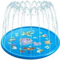 강아지 쿨매트 고양이 대리석 워터매트 대형견 더위 시원한 방석 190190cm 대형 애완 동물 스프링클러 놀이 냉각 개 수영장 풍선 물 스프레이 욕조 개를위한 여름 개 욕조, b-100x100cm