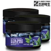 유기농 동결건조 빌베리 분말 가루 파우더 100g x 3, 상세설명 참조, 없음