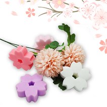 [점빵] 천연 수제비누 벚꽃 올리브 비누 2구세트 55g x 2구, 베이비핑크x라벤더
