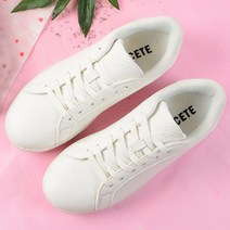 [루케테] 스타더스트 화이트 남여 스니커즈 운동화 신발 캔버스트