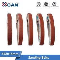 핸드샌딩기 xcan 샌딩 벨트 샌더 60120240400600 샌딩 벨트 10pcs 벨트 샌더 어댑터 연마 기계 연마 도구, 452x15mm 60