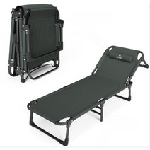 접이식 시트 침대 점심시간 사무실 낮잠 쪽잠 야전침대 캠핑 낚시, 옥스포드-스트라이프65cm