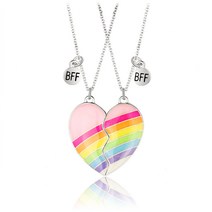 [선물 추천] 우정 목걸이 1+1 자석 친구 목걸이 Best Friend Forever하트