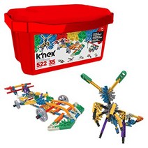 KNex 스토어 방문 KNEX 1802418025 Imagine 35 Model Click and Construct Value Building Set with Stora, 단색, 세트 - 욕조 있음