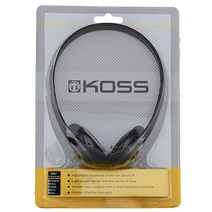 Koss KPH7 경량 휴대용 헤드폰 블랙 코스(KOSS)
