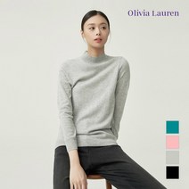 올리비아로렌 캐시미어100 반넥 니트 VOBBLXW9321