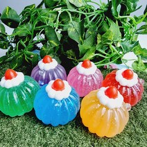 토이즈데이 (6개묶음) 푸딩 젤리 말랑이 세트 스트레스볼 끈끈이 슬라임볼 묵사발 젤리 촉감놀이 장난감 말랑이볼